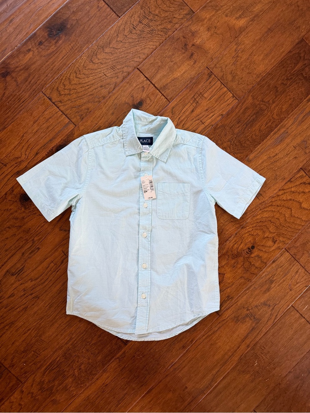 The Children's Place Light Blue Short-Sleeve Button-Down Shirt